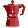 Bialetti Moka Exclusive 3 Tazze Vintage (3 tazze, Rosso)