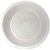 Generico 20/25/100/200 Piatti FONDI di plastica RIUTILIZZABILI da 21cm piatti rigidi | piatti Lavabili 20 Cicli in Lavastoviglie ok microonde (100 PIATTI)