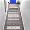 LIHY Tappeto passatoia antiscivolo, 80 x 250 cm, grigio, moderno, semplice, cucina, corridoio, lavabile, venduto al metro, in poliestere, lunghezza regolabile
