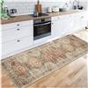 Siunwdiy Lavabile tappeto passatoia Tappetino da Cucina 3.5 Metri Antiscivolo e Resistente alle Macchie Tappeto Multifunzionale Lavabile in Lavatrice/Tappeto da Corridore tagliabile，100X350CM