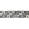 PARAMAISON Tappeto Cucina Antiscivolo Maiolica, Passatoia Lavabile Antimacchia Multiuso| 50x420cm Grigio