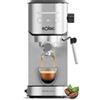 Solac Taste Slim Pro Inox - Macchina da caffè Espresso 20 bar | 2 cucchiaini | Riscaldamento Thermoblock | Arresto automatico | 1L | Acciaio inossidabile | Programmabile | Senza BPA