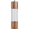 Zoegneer Levigatrici cilindriche in legno di acacia, macinapepe in legno di alta qualità, corpo in acrilico, opzioni di macinazione da fine a grossa (20,3 cm)