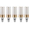 Aiwerttes Lampadina LED E14 da 9 W, equivalente a una lampadina alogena da 100 W, E14 LED, per lampadari, illuminazione domestica, non dimmerabile, AC 220-240 V, confezione da 5 (bianco caldo)