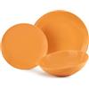 Fade Maison Servizio 18 piatti Carioca in fine porcellana Arancio FADE