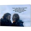 ARTSPRINTS Game of Thrones John Snow Ygritte Love stampa su tela incorniciata Wall Art Home Office Decor, 12''x 8''inch(30x 20 cm) -18mm depth