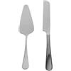 Gatuida Set Coltello da Torta Seghettato e Pala da Portata in Acciaio Inox, Utensili da Cucina per Feste e Compleanni Manico, Resistente e Facile da Pulire, Confezione Regalo