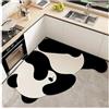 YDYAENIO Tappeto Angolare Doccia Tappetino assorbente da cucina a forma di L, lungo tappeto in diatomite, morbido lavabile, zerbino ingresso for bagno in tinta unita(Color 11)