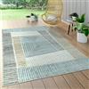Paco Home Da interni e esterni, da terrazza e balcone, anti-intemperie, geometrico moderno, Dimensione:80x150 cm, Colore:Beige