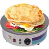 Sengfwin Crepiera elettrica Apparecchio per frittelle Inox 2800 W 45 cm 220 V professionale commerciale Apparecchio per frittelle in acciaio inox Gastro Crepes Spatola Dispenser incluso pancakes frittelle