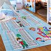 Mazovia Tappeto Salotto - Tapeto Stampato Pelo Corto - Morbido Tappeto Camera da Letto - Antiscivolo Tapeto EMMA - Tappeto Bambini Motivo Tabella delle Moltiplicazioni - Multicolore Blu 120x170cm
