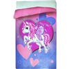 Generico Unicorno Trapunta Piumone Invernale Singolo Unicorn Wings Unicorno Ali Farfalla Lilla (INTIMOEGIDIO)