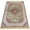 Pierre Tappeti Tappeto RUBINE 317 Keshan VERDE motivo persiano orientale stile classico tradizionale cm.140x190. Tappeto salotto, soggiorno, camera da letto, ingresso, corridoio.