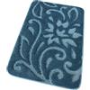 emmevi Tappeto Bagno Morbido Scendiletto Moderno Elegante Antiscivolo Assorbente mod.GIAVA_55X90 BLU