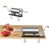 GIANTEX Riempitrice per Salsicce, 4kg, Macchina Manuale per Salame, Insaccatrice per Salsiccia, con Morsetto da Tavolo e 4 Tubi di Riempimento, per Casa