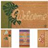 Olivo Tappeti OLIVO.shop Zerbino in Cocco Naturale da Esterno 40×70 cm, Tappeto Ingresso Casa Antiscivolo con Fondo in PVC, Zerbino Decorativo Moderno per Porta Ingresso - SAHARA (WELCOME PLANTS)