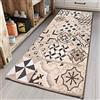 EmporioHome Tappeto Corsia Guida Antiscivolo tappeto Cucina Bagno Camera moderno in morbida ciniglia Made in italy (57x240, Beige)