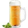 polar-effekt Boccale da birra da 0,5 l, con incisione personalizzata, regalo di compleanno per uomini, regalo per la festa del papà e l'anniversario, testo desiderato, bicchiere da birra per Pils e Craft Beer