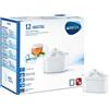 Brita Maxtra + Filtri, Cartucce per Caraffe Filtranti, Plastica, Bianco, 12 Unità
