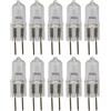 UGEFKMQ 10pcs Alogene Capsula Lampadine G6.35 24V 35W Lampadina Alogena Cristallina GY6.35 base a doppio ago 2700k Bianco Caldo 35 W