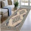 BORKOY Tappeto Runner per Corridoio 2 Metro Marrone Passatoia Cucina Antiscivolo Lavabile Tappeto Lungo Morbido per Ingresso Interno Tappeto Pelo Corto Stile Vintage Boho 60x200cm