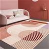 Rururug Tappeto Salotto design moderno Soggiorno Tradizionale moderni decorazione domestica camera da letto grande ufficio, Rosa multicolore geometrica, Rectangular 170 x 240 cm