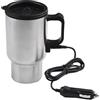 EpheyFIF Bollitore riscaldato dell'acciaio inossidabile della tazza di caffè dell'automobile 450ML per uso di viaggio con l'alimentazione elettrica 12V