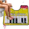 Generico Tappeto Musicale Da Bagno | Tappetino Toilette Con Tocco Delle Dita Dei Piedi E Tastiera | Pianoforte Per WC | Divertente Tappetino Con Tastiera Musicale