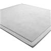 LEHOUR Tappeto di Velluto Corallo Ispessimento Coperta strisciante Tappeto Morbido Tatami Tappetino Antiscivolo Grigio, 190 x 240CM