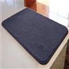 Reyox Tappeto Bagno,Tappetino per Il Bagno Antiscivolo, Tappeto Tinta Unita Soffice Pelo Corto per Bagno Salotto Camera da Letto Grigio Scuro 60 x 100 cm