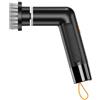 Sandyseptember Set di spazzole elettriche per la pulizia con 4 testine, display a LED, 2 modalità, spazzola portatile ricaricabile per casa, cucina, bagno (nero)