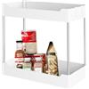 Generic Contenitore sotto il lavandino - Scaffale organizer a 2 livelli a spazio stretto, unità di archiviazione multiuso per vanità, mobili da cucina, dispensa e aree sottolavello, design leggero durevole