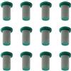 BE-TOOL Filtri a rete per ugelli spruzzatori, 12 filtri spruzzatori in acciaio inox, ugello a cilindro in plastica, per spruzzatore a sacco, spruzzatore a presa di forza (verde, 100 maglie)