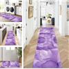 ZUZEKU Tappeto passatoia da cucina, lavabile, antiscivolo, lungo 40 x 300 cm, colore viola