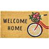 Comart - Zerbino Season in Cocco - 40x70 cm - Design Moderno - Zerbino Ingresso Esterno e Interno - Antiscivolo - Facile da Pulire - Tappeto Asciugapassi con Disegni e Scritte di Benvenuto - Bici
