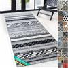 Floordirekt Mykonos - Tappeto passatoia con motivo a imbracature sottili su misura, per cucina, corridoio e soggiorno, 80 x 100 cm
