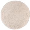 PANA Vienna Premium Bath Mat (70cm Ø rotondo) - Tappetino da bagno a pelo lungo - Tappetino per doccia - Tappeto per WC - Antiscivolo e assorbente - SENZA ritaglio per WC - Colore: Crema