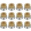 PATIKIL 0,9 Rane Fiori Ikebana Kenzan 12pz Fiori Composizione Strumento Ottone Floreale Rana Spilli Contenitore per Vaso Fiore Composizione Tonalità Oro