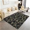 Loussiesd Tappeto mimetico per interni con aerei, colore nero, verde, 100 x 150 cm, per bambini, ragazzi e ragazzi, aeroplano, soggiorno, camera da letto, aerei, militari, tappeto volante
