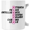 bubbleshirt Tazza Mug divertente con nome Alessia e aggettivi simpatici Idea Regalo Compleanno Natale in ceramica