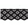 PIZZITALIANI LACES & RIBBONS SINCE 1953 Pizzo Valencienne Nero Rigido Altezza Cm.5 Confezione Mt.20 Art.1033083, NERO