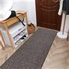rugsx Passatoia SUPERSTAR per cucina, corridoio, soggiorno, robusto, moderno, beige/marrone 110x400 cm