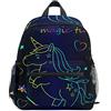 Mnsruu Zaino per bambini Unicorno con stelle Borsa scuola materna per asilo nido per bambini maschi