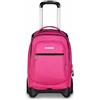 Invicta Trolley Scuola Plug, Rosa, 3 in 1, Zaino Doppio Scomparto Con Carrello Sganciabile, Tasca Per PC, Tasca Per Borraccia, 34 lt, Scuola Media e Superiore, Viaggio, Zaino Ragazza