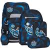 Beckmann zaino della scuola Classic Schoolbag Set 6 -pezzi 22L Magic League nero