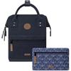 Cabaïa - Zaino Adventurer Zurich - Mini 10L - Idrorepellente - scomparto per PC fino a 10,5″ - 2 tasche intercambiabili - Vegan certificato - Zaino da viaggio, lavoro e scuola - Blu