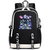 LKY STAR Zaino Blue Lock Anime, Design Nero e Bianco, 45x31x16 cm, Spallacci Imbottiti Traspiranti