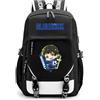 LKY STAR Anime Blue Lock Sacchetto di Scuola Daypack Zaino Viaggio Backpack da Scuola Zainetti per Ragazze Donna
