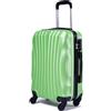 R.Leone 60x40x20 ruota rimovibile 55x40x20 cm Ryanair Valigia Bagaglio a mano 4 Ruote Rimovibili Capienza Massima Trolley in ABS 2037MAX (Verde, 60x40x20 ruota smontato 55x40x20 cm)