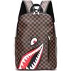 Syzplnwy Borsa da viaggio esterna per campeggio da uomo di grande capacità per il tempo libero Shark Zaino Business